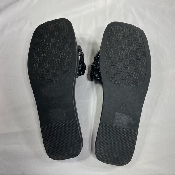 Dream Pairs Women’s Braided Strap Square Toe Open Toe Slide - Picture 5 of 6